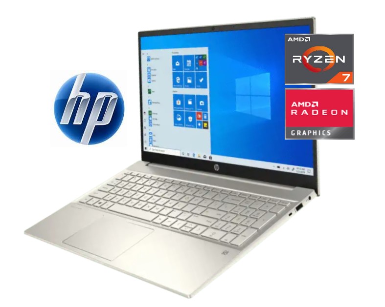 Laptop HP Pavilion 15-eh1021la, AMD Ryzen™ 7, 16GB RAM, SSD 512 GB PCIe NVMe M.2, 15.6 Video 